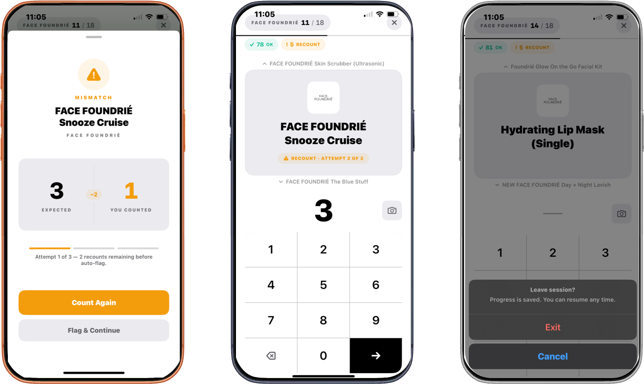 Mismatch and recount